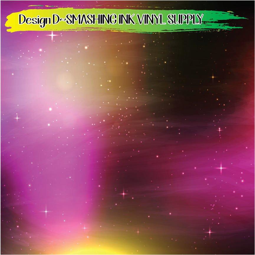 Colorful Space ★ Printed Vinyl Sheets | Faux Leather | Laser Safe