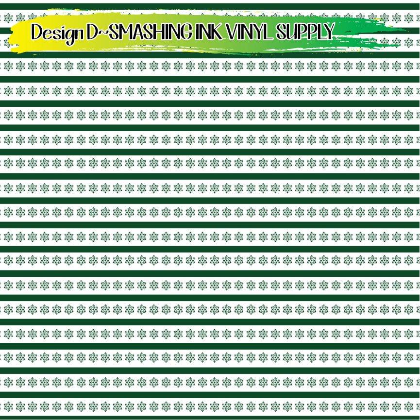 Vintage Christmas Pattern ★ Printed Vinyl Sheets | Faux Leather | Laser Safe