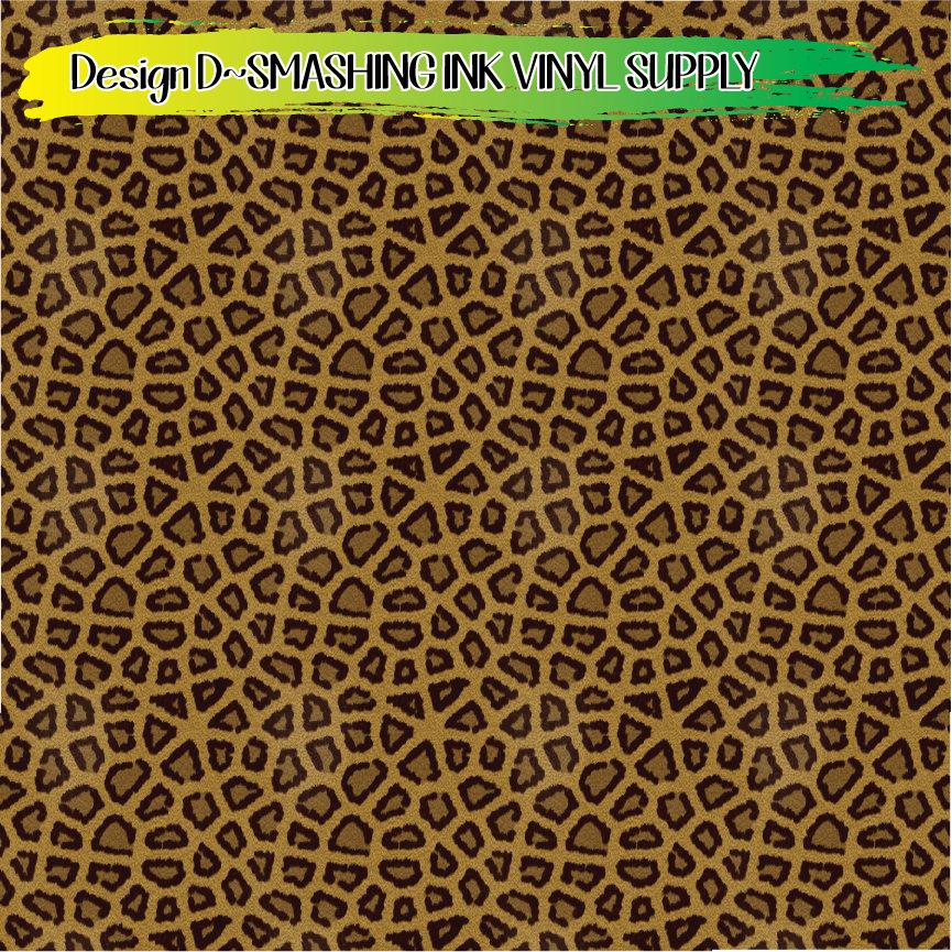 Leopard Print ★ Printed Vinyl Sheets | Faux Leather | Laser Safe