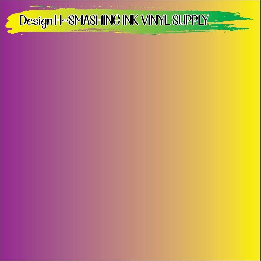 Yellow Ombre ★ Printed Vinyl Sheets | Faux Leather | Laser Safe