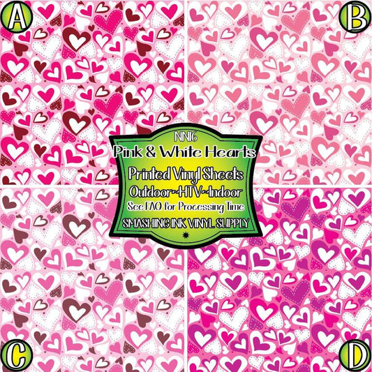 Valentines Heart ★ Printed Sheets | Faux Leather | Laser Safe