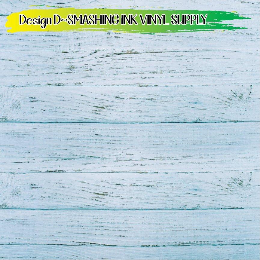 Blue Tinted Wood ★ Printed Vinyl Sheets | Faux Leather | Laser Safe