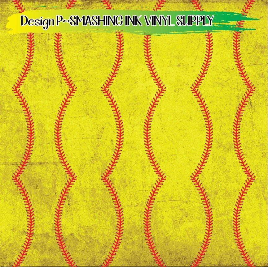 Dirty Softball ★ Printed Vinyl Sheets | Faux Leather | Laser Safe