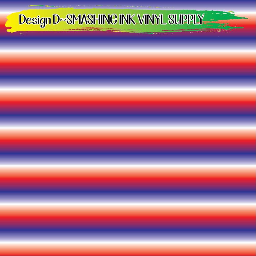 Red White Blue Ombre ★ Printed Vinyl Sheets | Faux Leather | Laser Safe