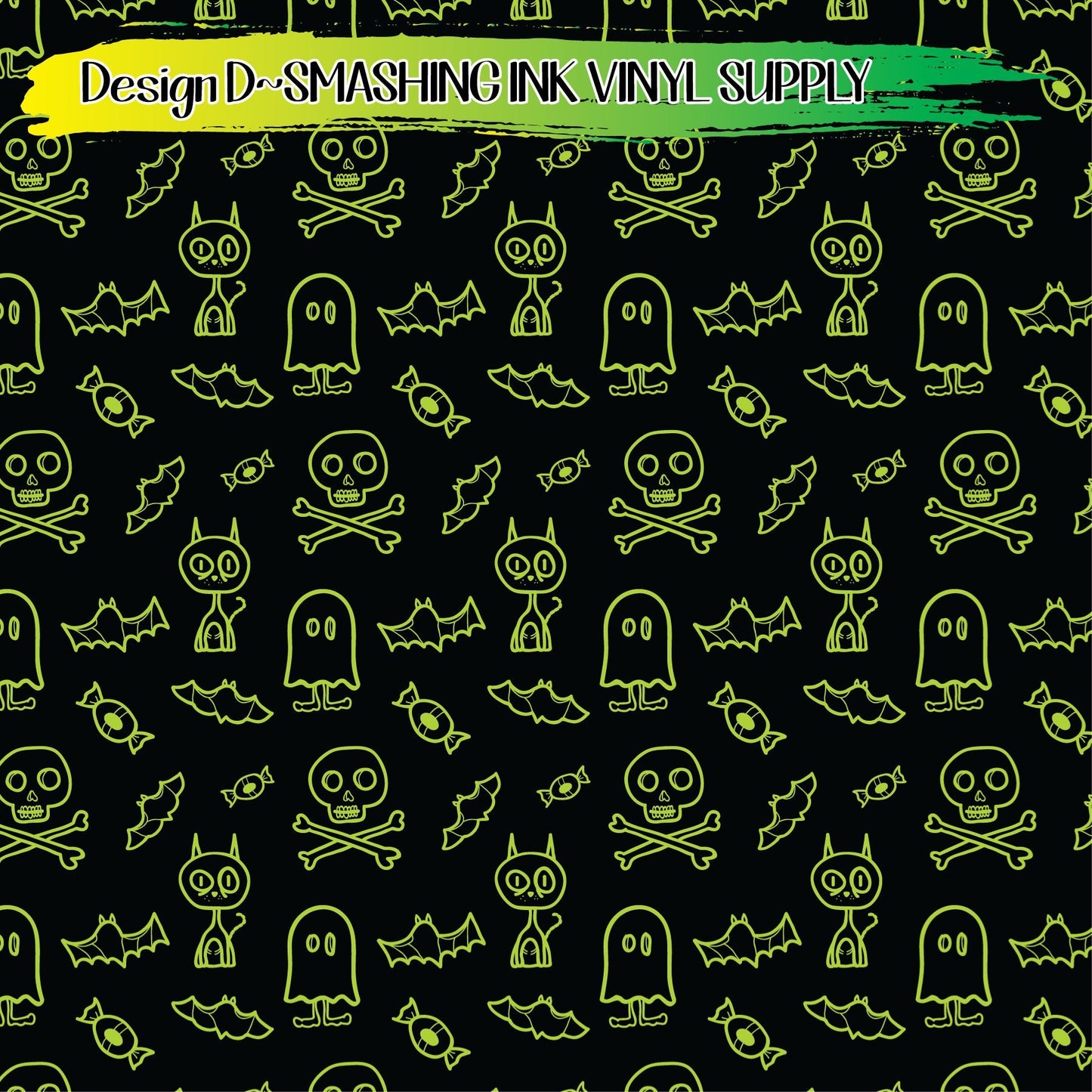 Halloween ★ Printed Vinyl Sheets | Faux Leather | Laser Safe