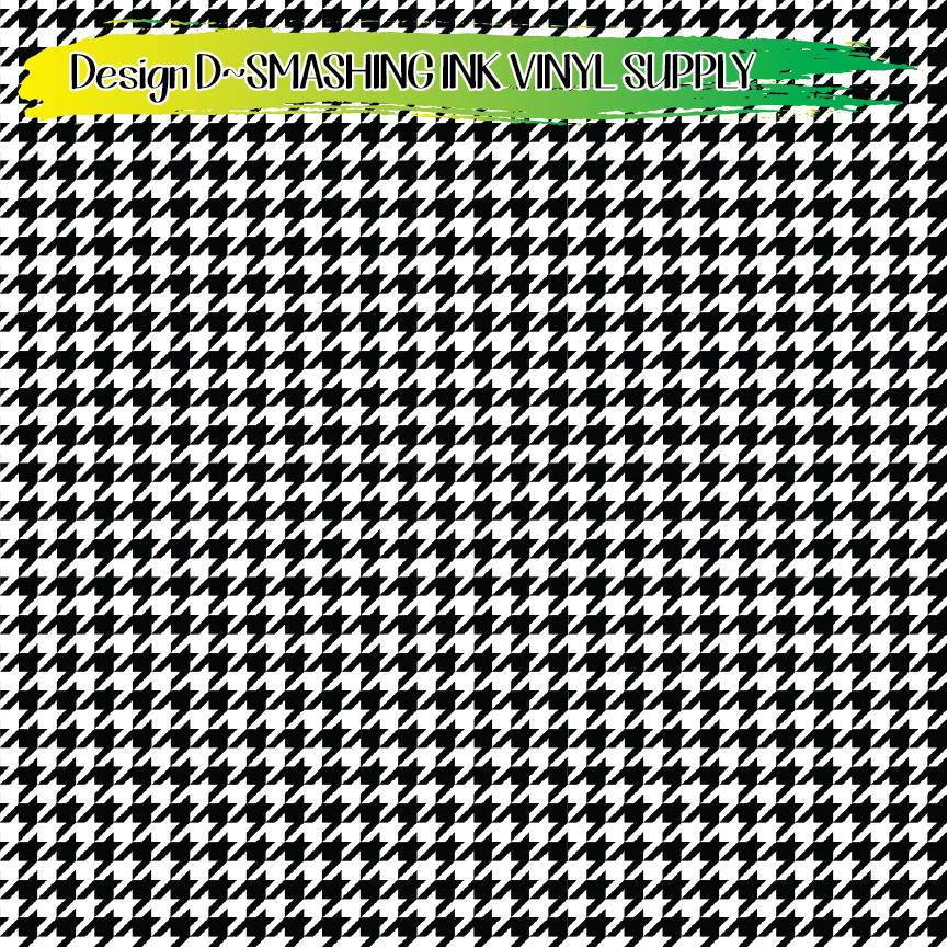 Houndstooth ★ Printed Vinyl Sheets | Faux Leather | Laser Safe