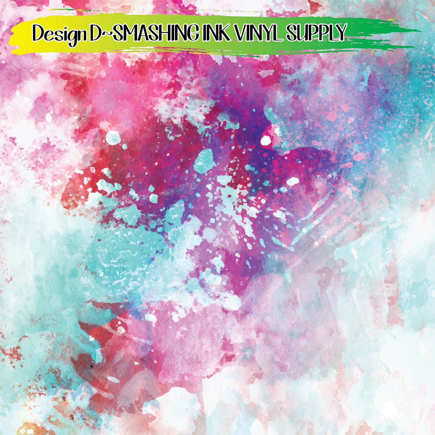 Watercolor Grunge ★ Printed Vinyl Sheets | Faux Leather | Laser Safe