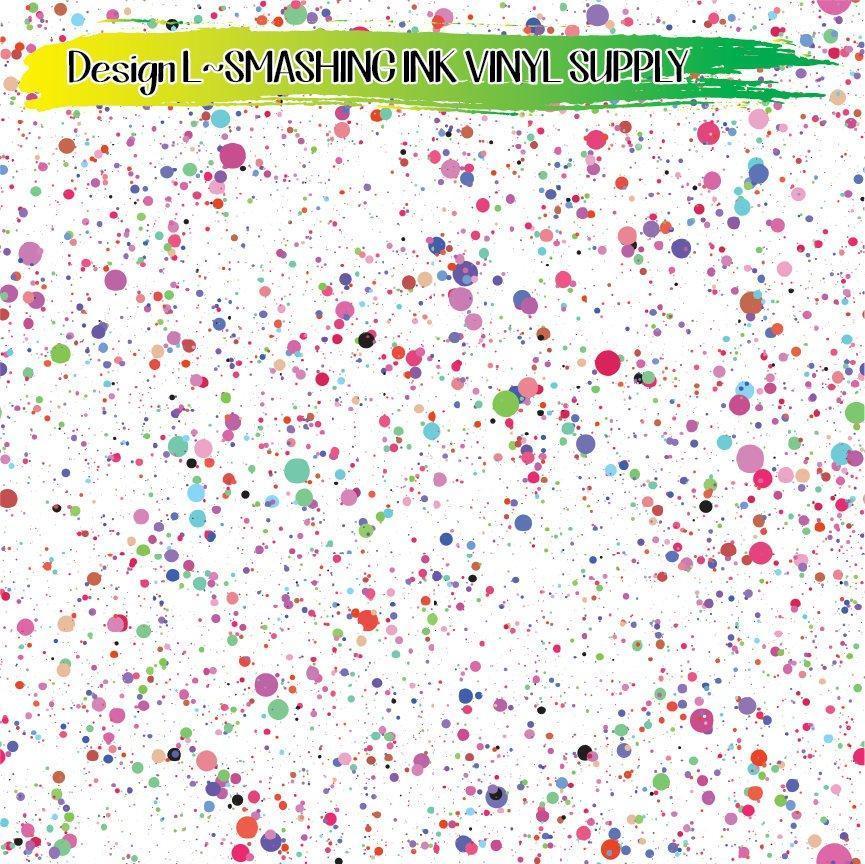 Paint Splatter ★ Printed Vinyl Sheets | Faux Leather | Laser Safe