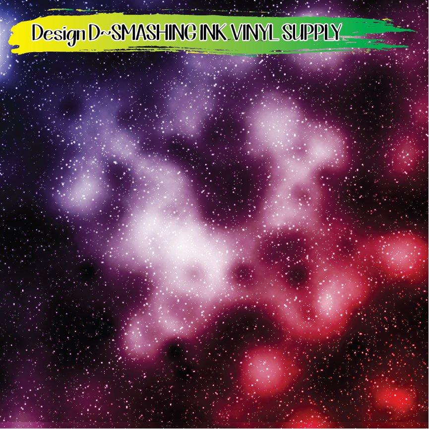 Blue Galaxy Space ★ Printed Vinyl Sheets | Faux Leather | Laser Safe