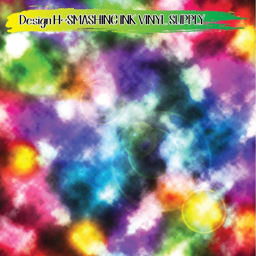 Colorful Galaxy ★ Printed Vinyl Sheets | Faux Leather | Laser Safe