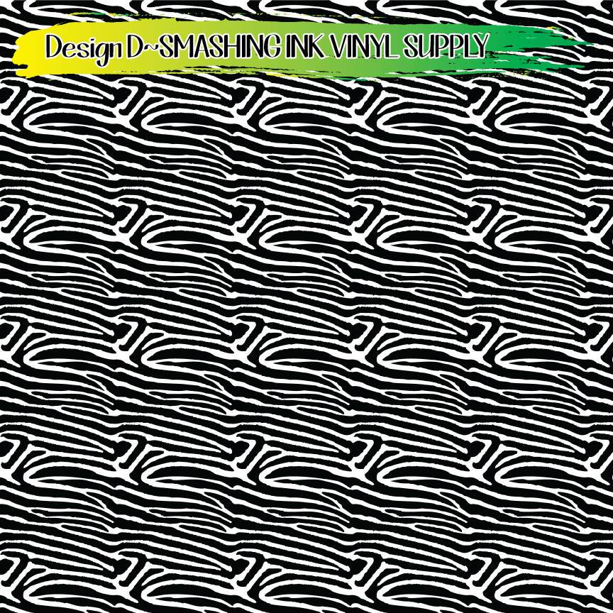 Zebra Animal Print ★ Printed Vinyl Sheets | Faux Leather | Laser Safe