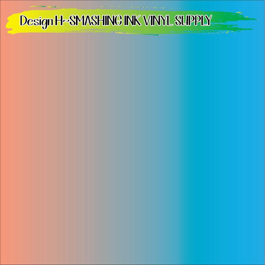 Light Blue Ombre ★ Printed Vinyl Sheets | Faux Leather | Laser Safe