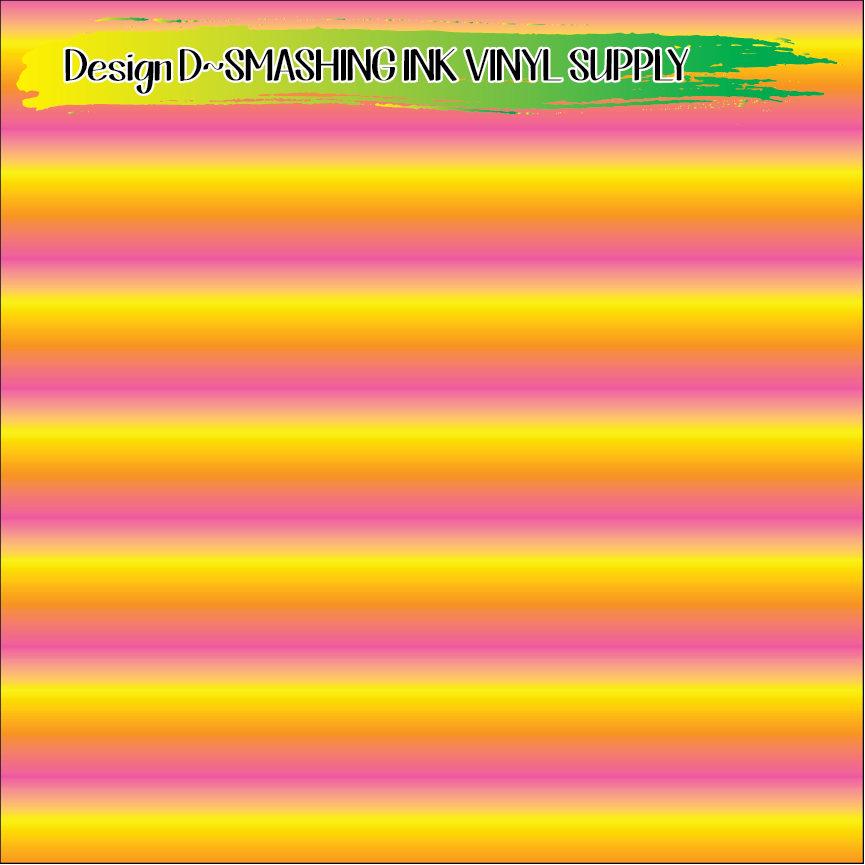Pink Yellow Orange Ombre ★ Printed Vinyl Sheets | Faux Leather | Laser Safe