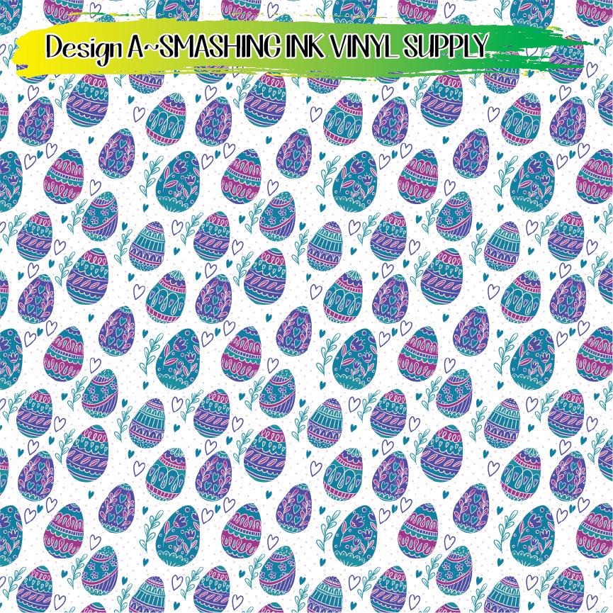 Decorative Easter Egg ★ Pattern Vinyl | Faux Leather | Sublimation (TAT 3 BUS DAYS)