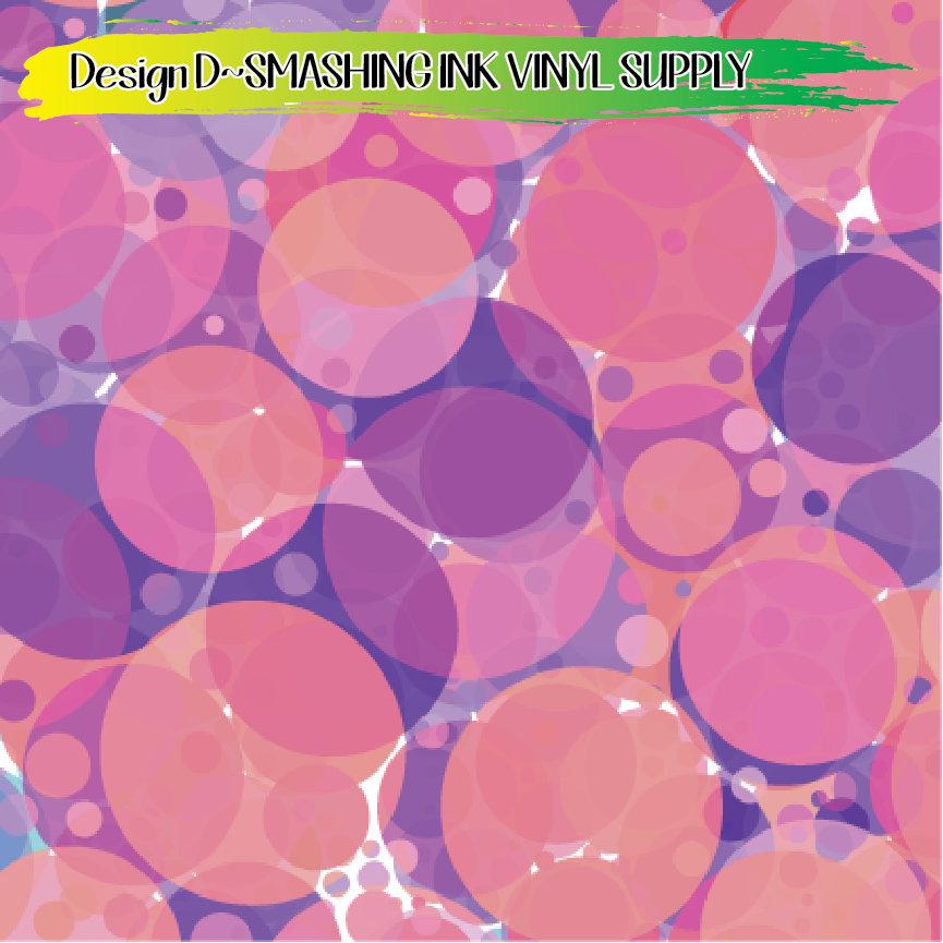 Abstract Bubbles ★ Printed Vinyl Sheets | Faux Leather | Laser Safe