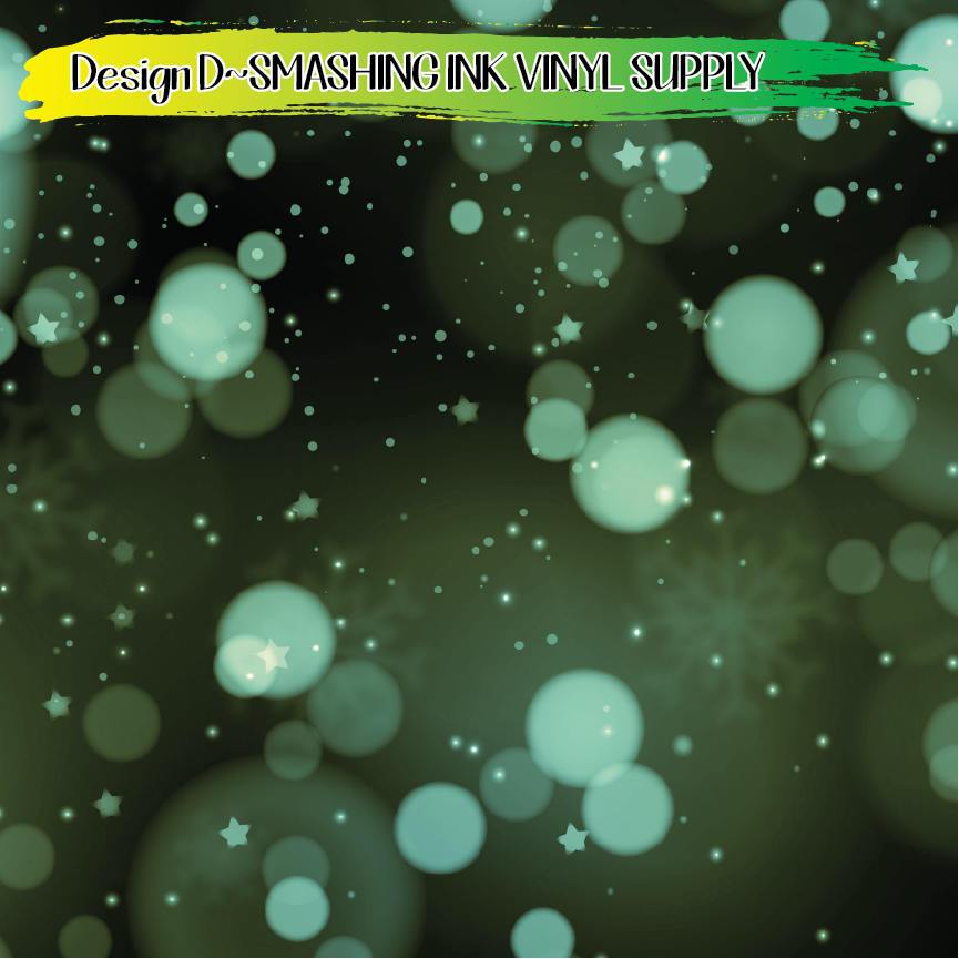 Winter Bokeh Pattern ★ Printed Vinyl Sheets | Faux Leather | Laser Safe