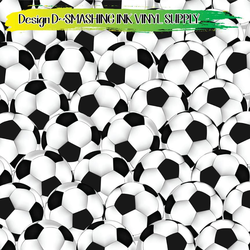 Soccer Print ★ Printed Vinyl Sheets | Faux Leather | Laser Safe