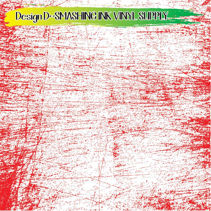 Red White Distress ★ Printed Vinyl Sheets | Faux Leather | Laser Safe