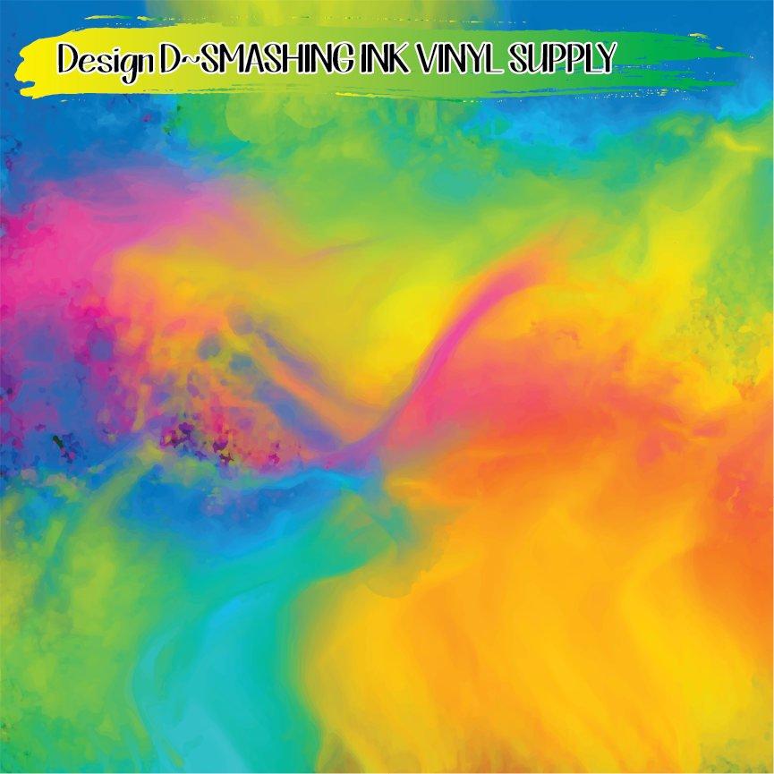 Colorful Blur ★ Printed Vinyl Sheets | Faux Leather | Laser Safe