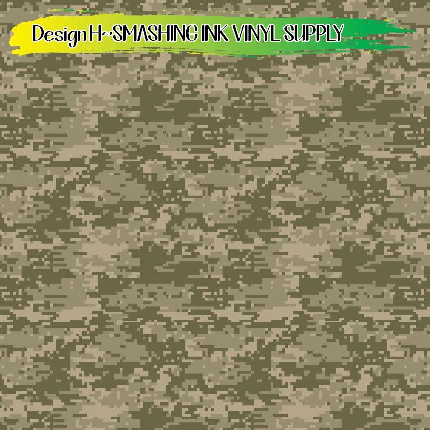 Multi Cam Camo ★ Printed Sheets | Faux Leather | Laser Safe