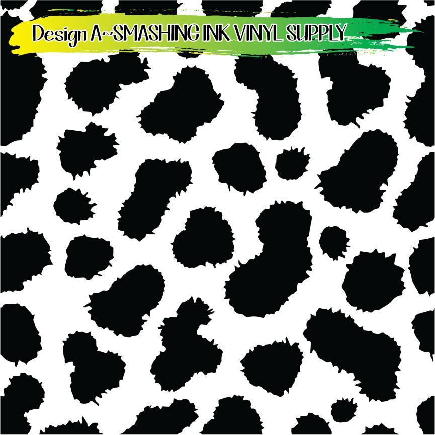 Cow Print Pattern ★ Printed Sheets | Faux Leather | Laser Safe