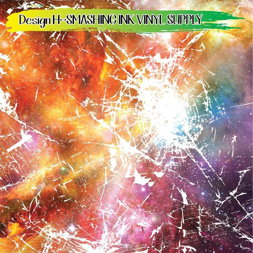 Shattered Space ★ Printed Vinyl Sheets | Faux Leather | Laser Safe