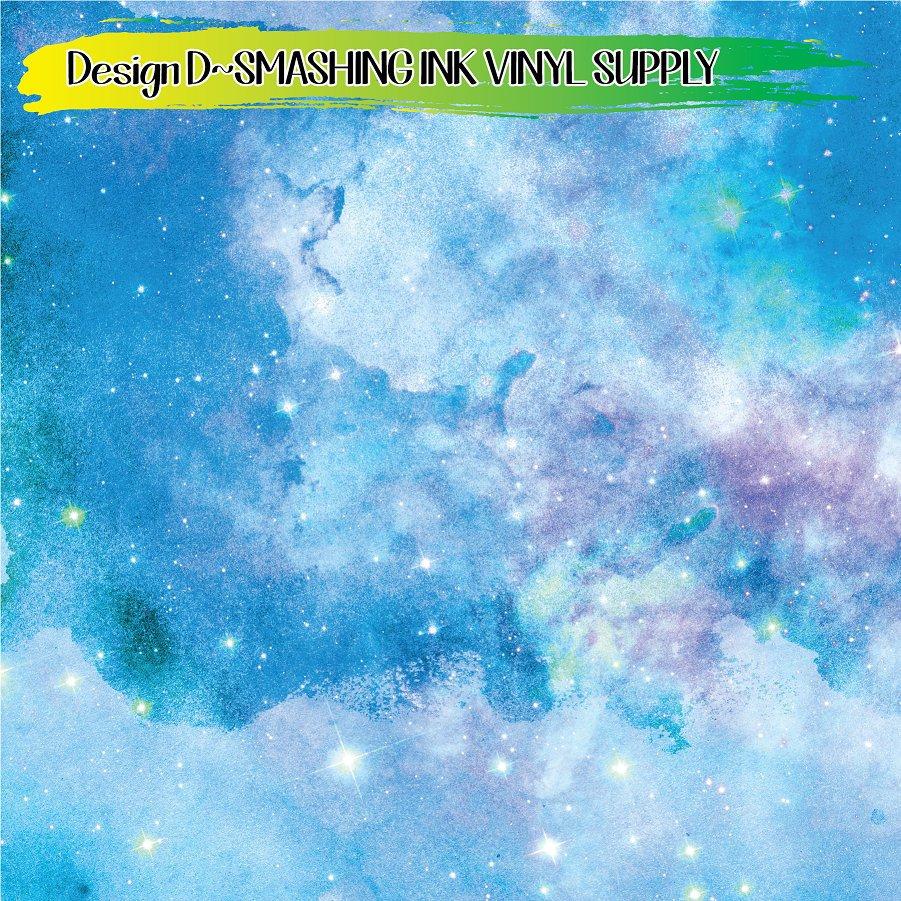 Pastel Galaxy Space ★ Printed Vinyl Sheets | Faux Leather | Laser Safe