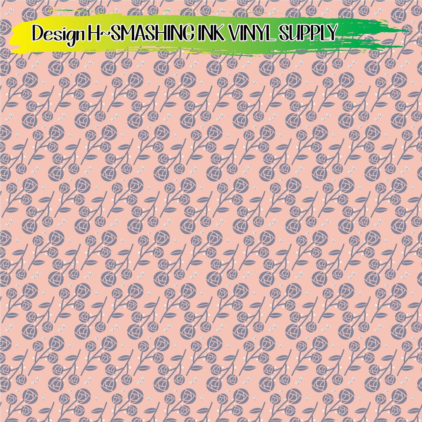 Pastel Floral Pattern ★ Printed Vinyl Sheets | Faux Leather | Laser Safe