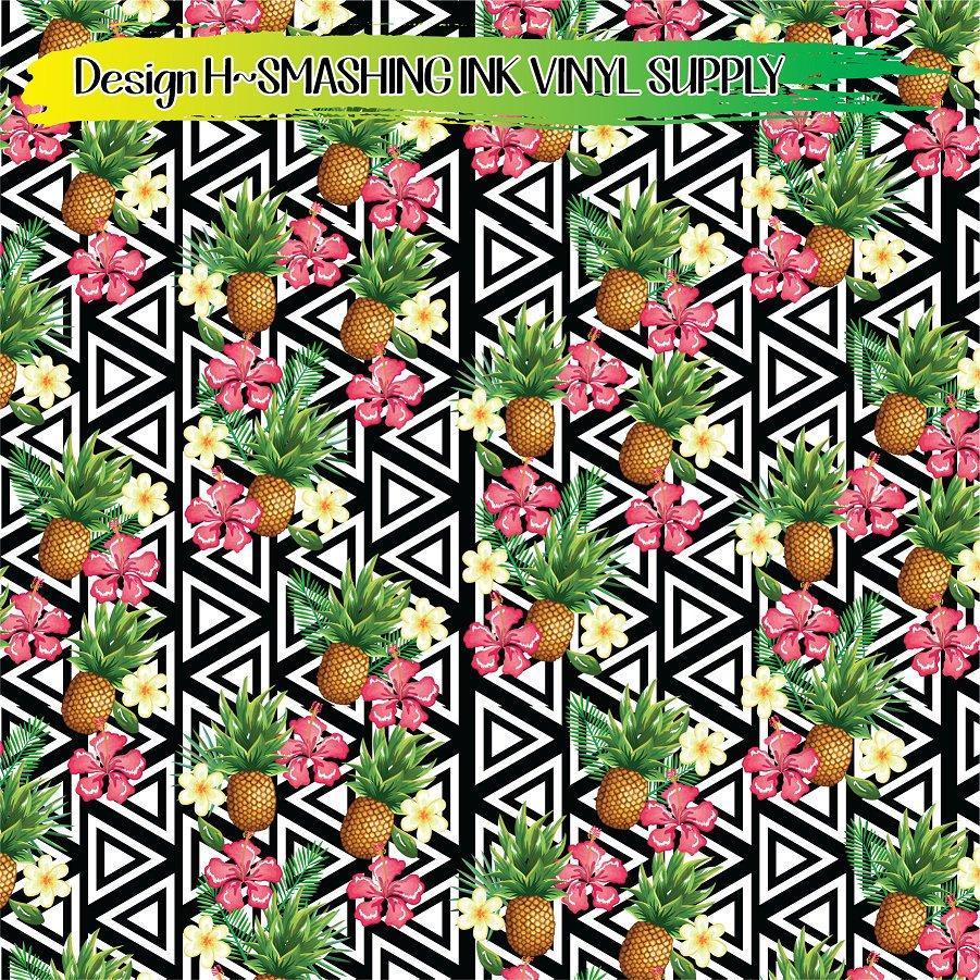 Pineapple Pattern ★ Printed Vinyl Sheets | Faux Leather | Laser Safe