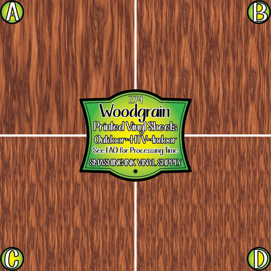 Wood Grain ★ Pattern Vinyl | Faux Leather | Sublimation (TAT 3 BUS DAYS)