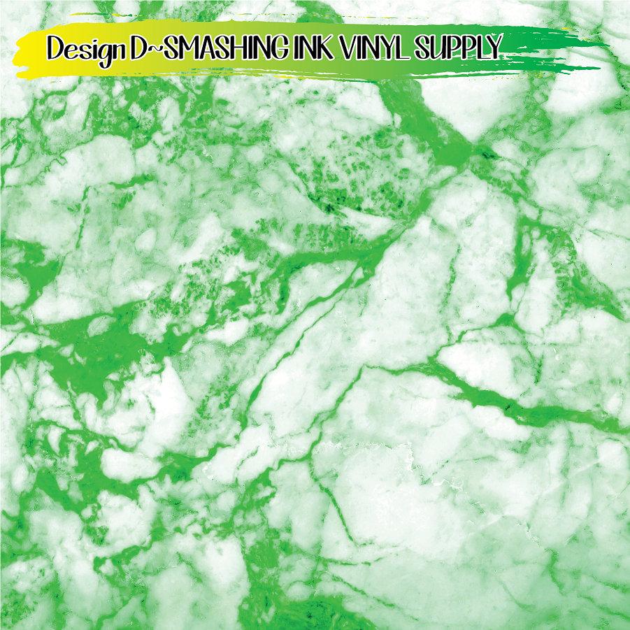 Green Marble ★ Printed Vinyl Sheets | Faux Leather | Laser Safe