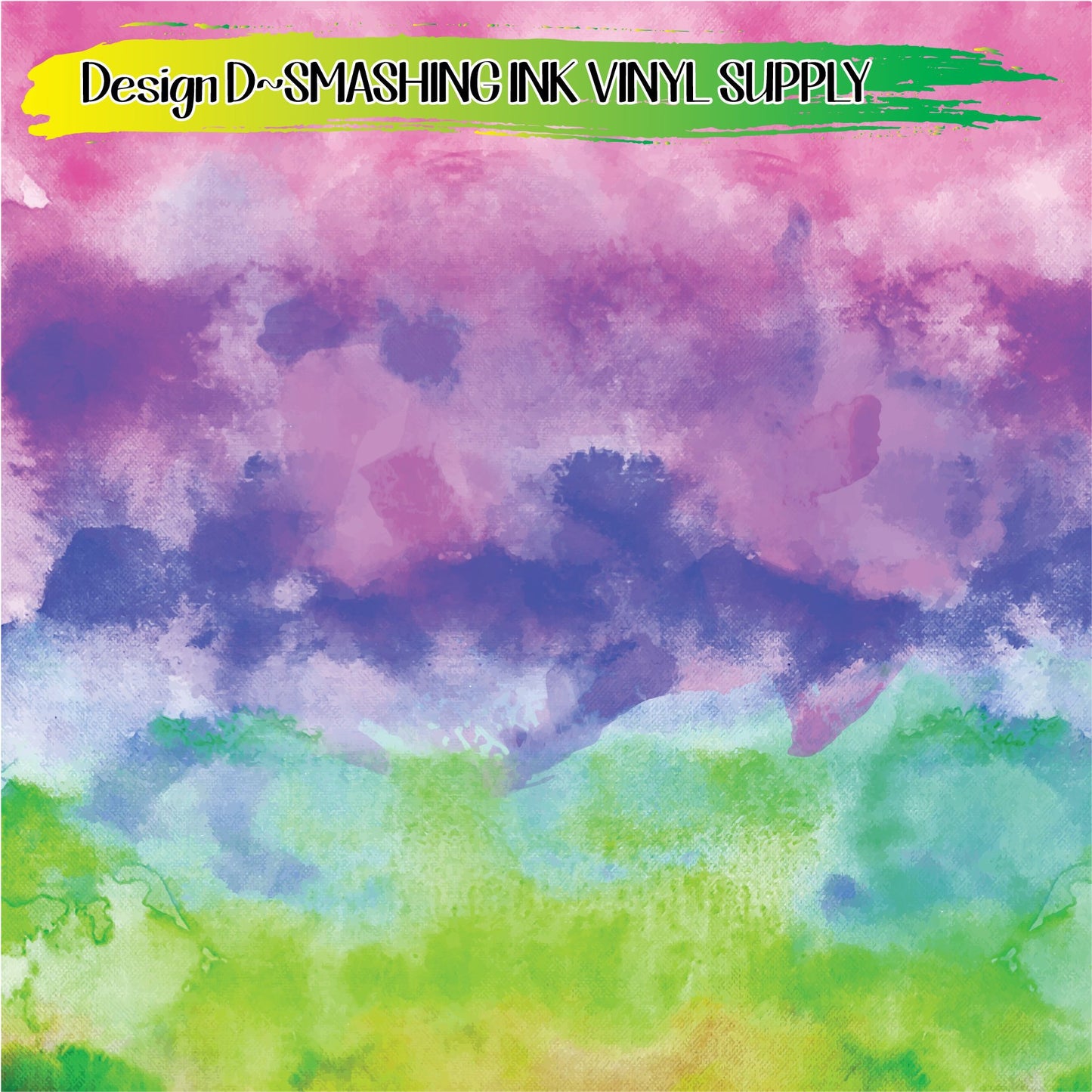 Rainbow Watercolor ★ Printed Vinyl Sheets | Faux Leather | Laser Safe