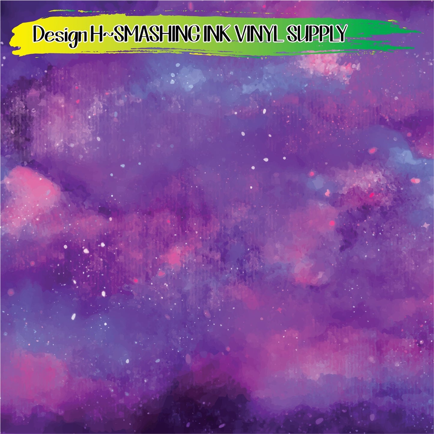 Purple Space Galaxy ★ Printed Vinyl Sheets | Faux Leather | Laser Safe