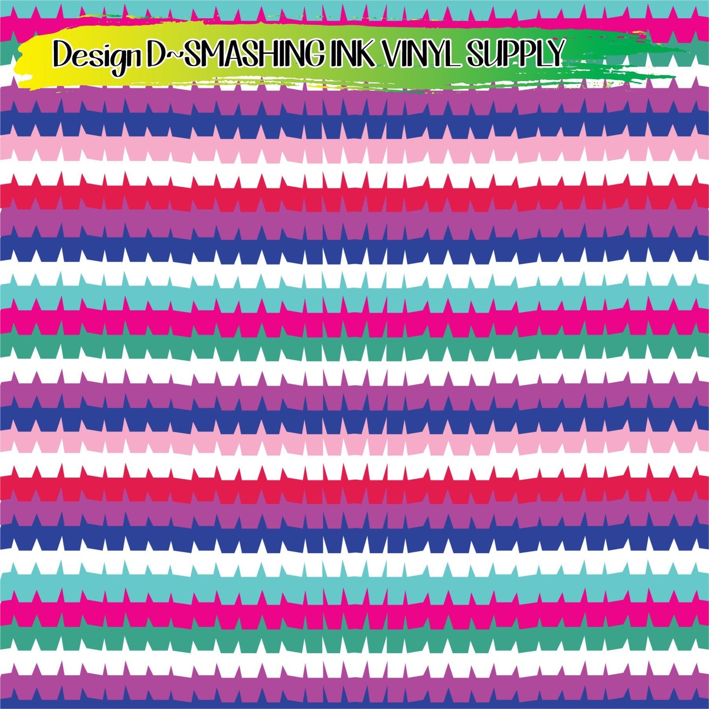 Pinata Stripe Pattern ★ Printed Vinyl Sheets | Faux Leather | Laser Safe