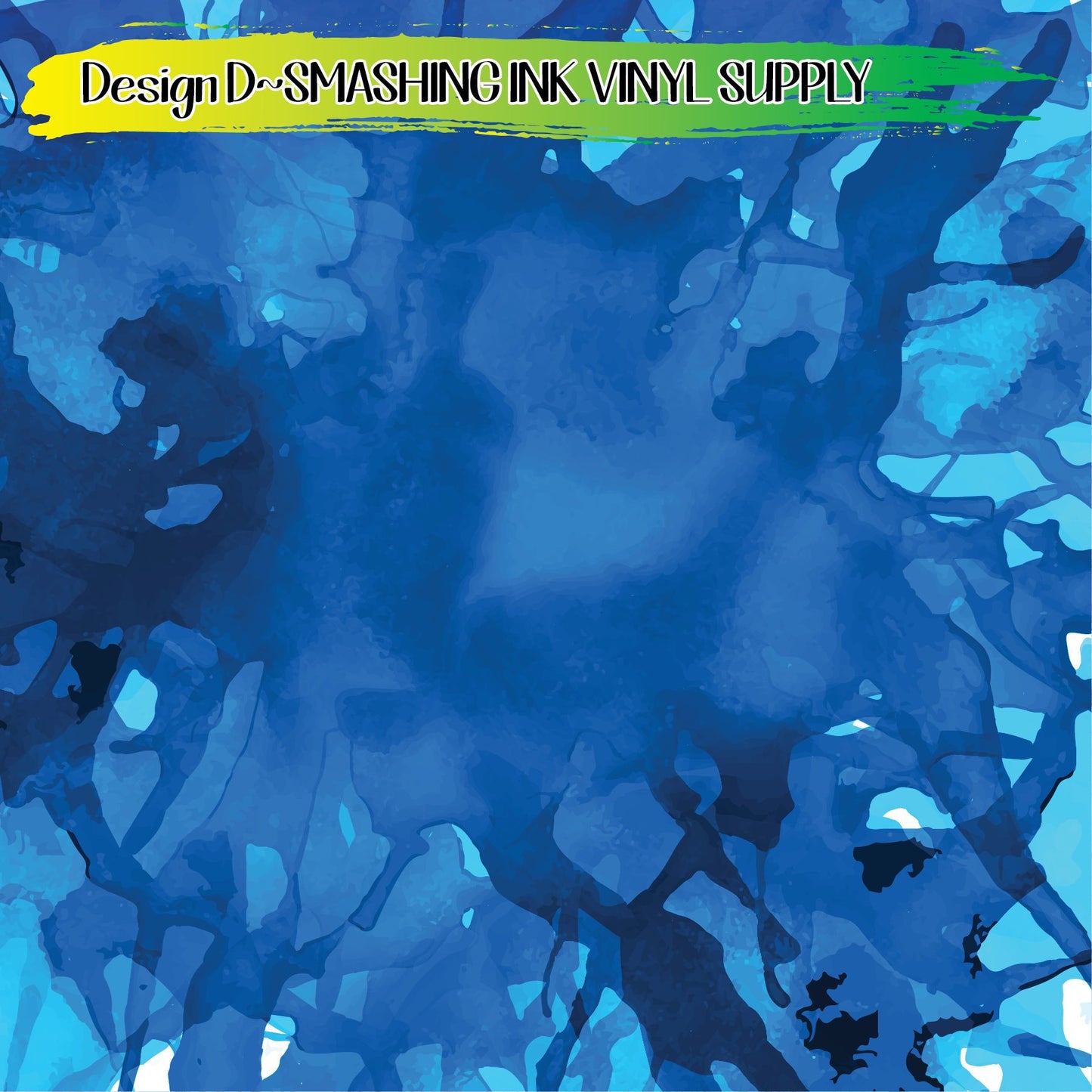 Blue Abstract ★ Printed Vinyl Sheets | Faux Leather | Laser Safe