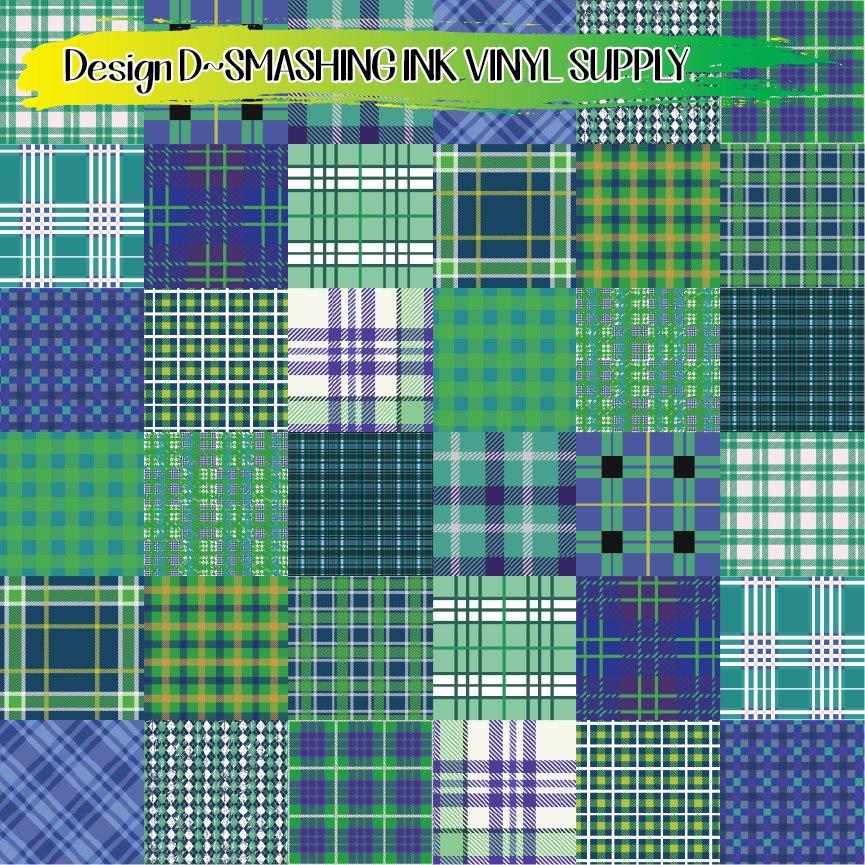 Coloful Patchwork ★ Printed Vinyl Sheets | Faux Leather | Laser Safe