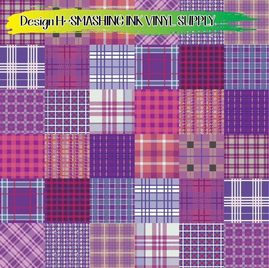 Colorful Patchwork ★ Printed Vinyl Sheets | Faux Leather | Laser Safe