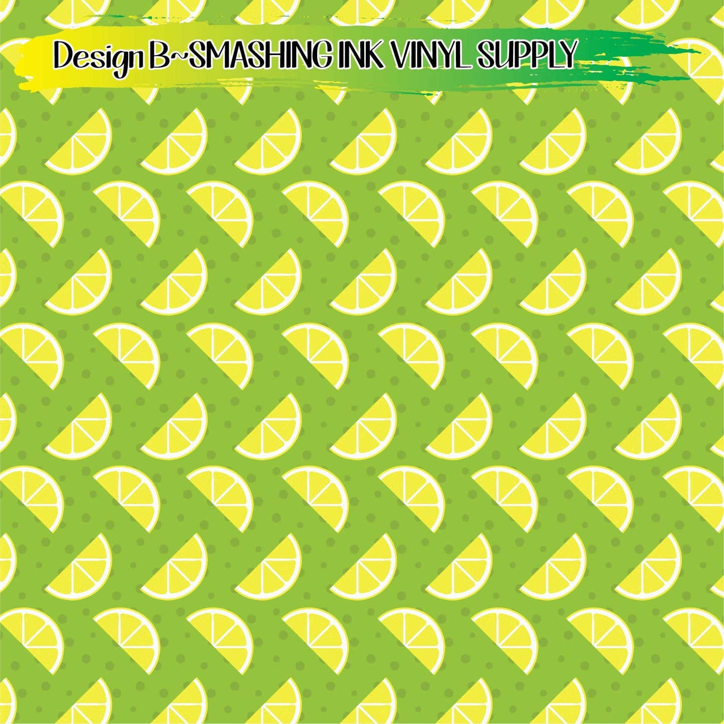 Lemon Patterns ★ Printed Sheets | Faux Leather | Laser Safe