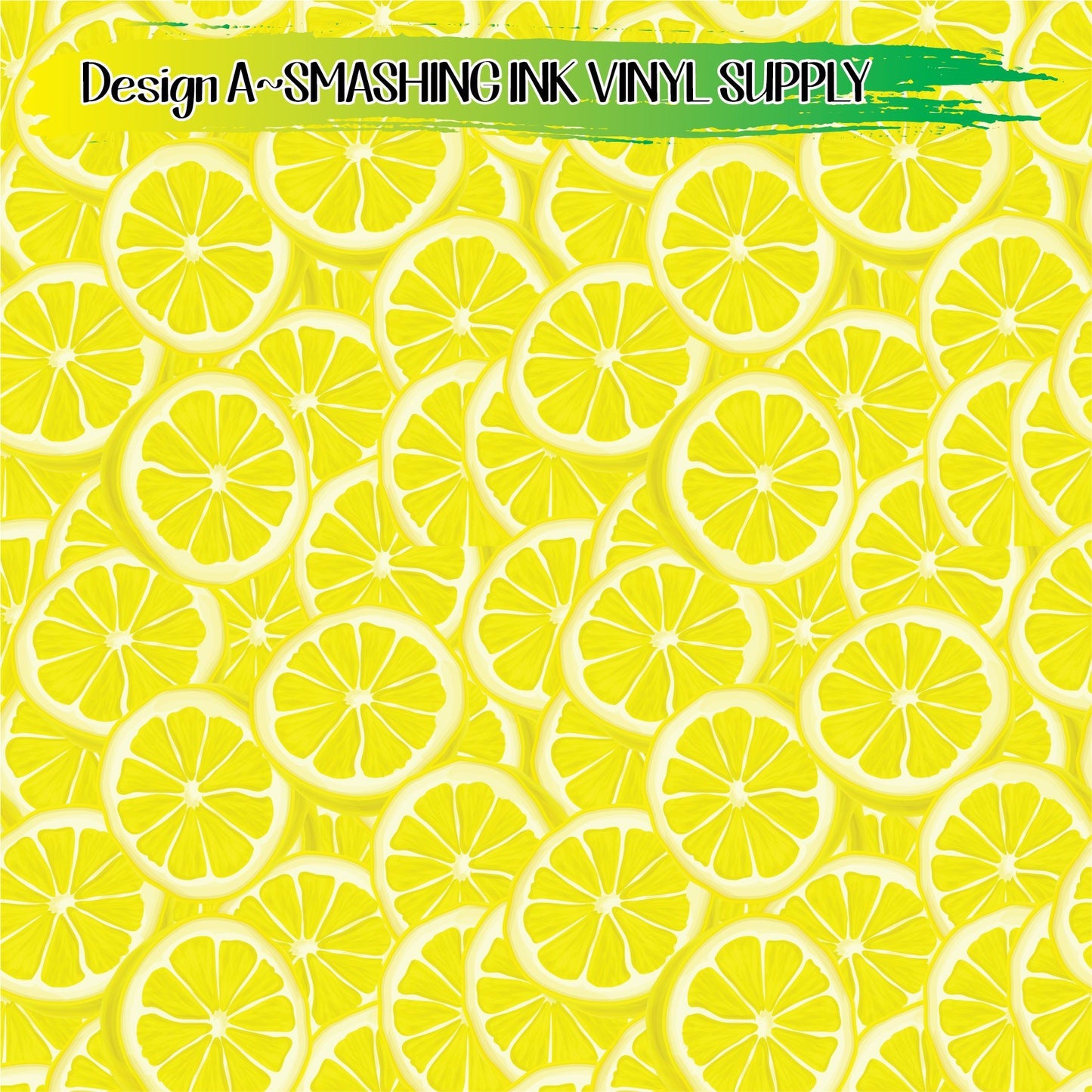 Lemon Patterns ★ Printed Sheets | Faux Leather | Laser Safe