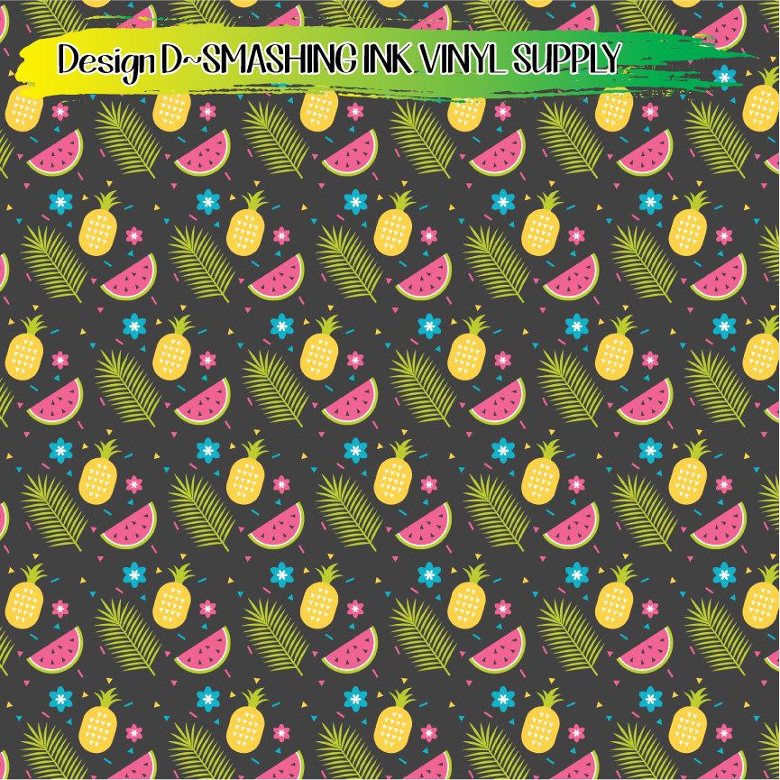 Summer Pattern ★ Printed Vinyl Sheets | Faux Leather | Laser Safe