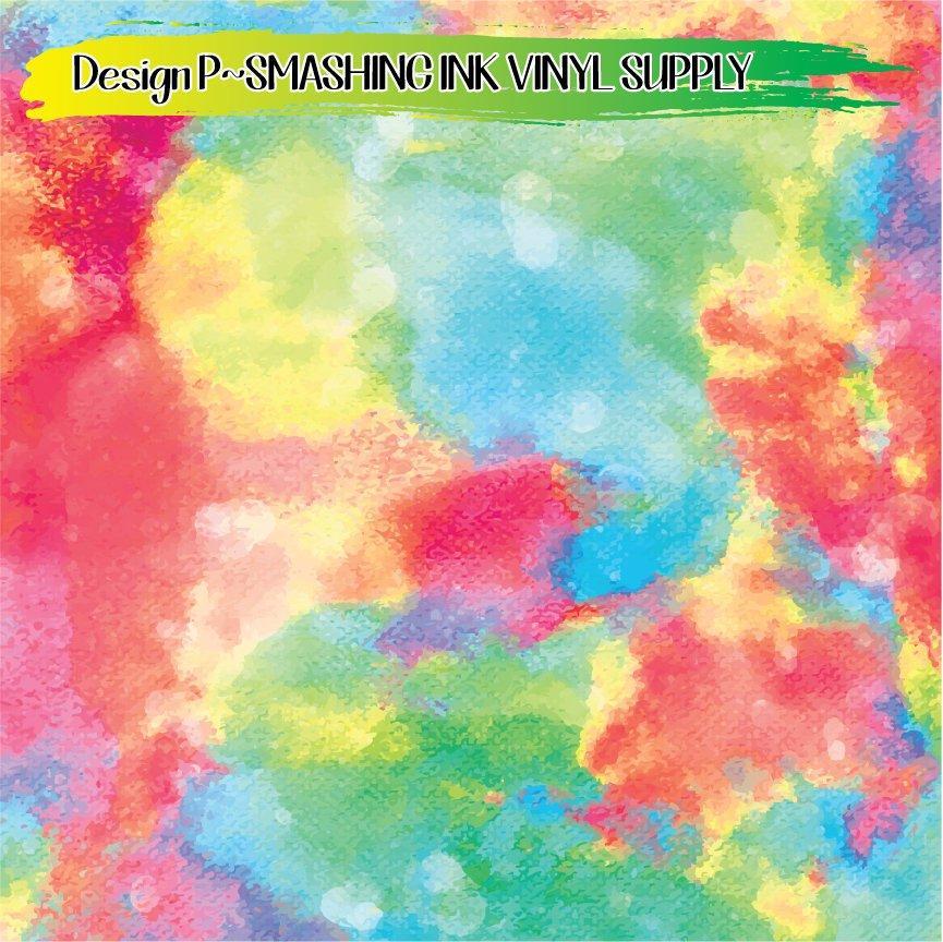 Pastel Watercolor ★ Printed Vinyl Sheets | Faux Leather | Laser Safe