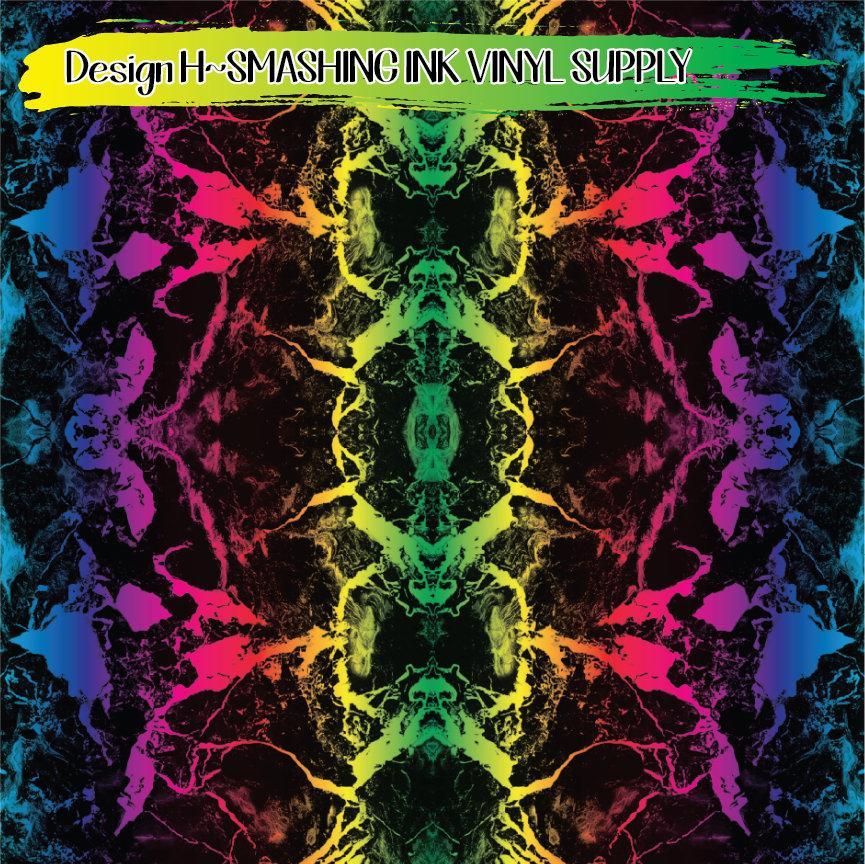 Rainbow Marble Tiled ★ Printed Vinyl Sheets | Faux Leather | Laser Safe