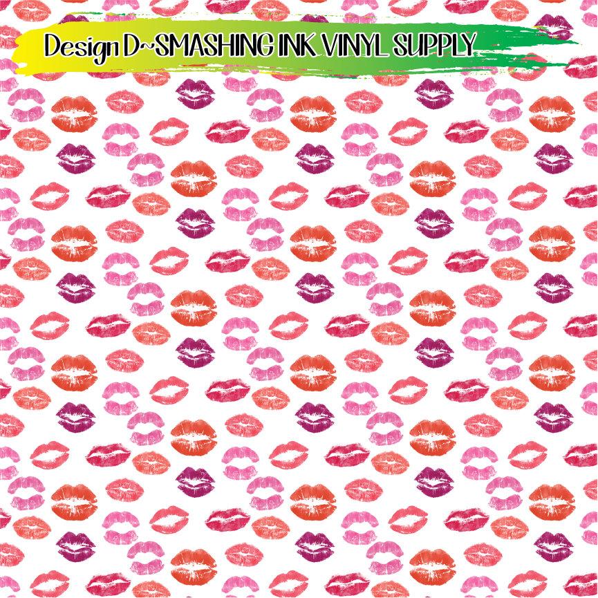 Lip Pattern ★ Printed Vinyl Sheets | Faux Leather | Laser Safe
