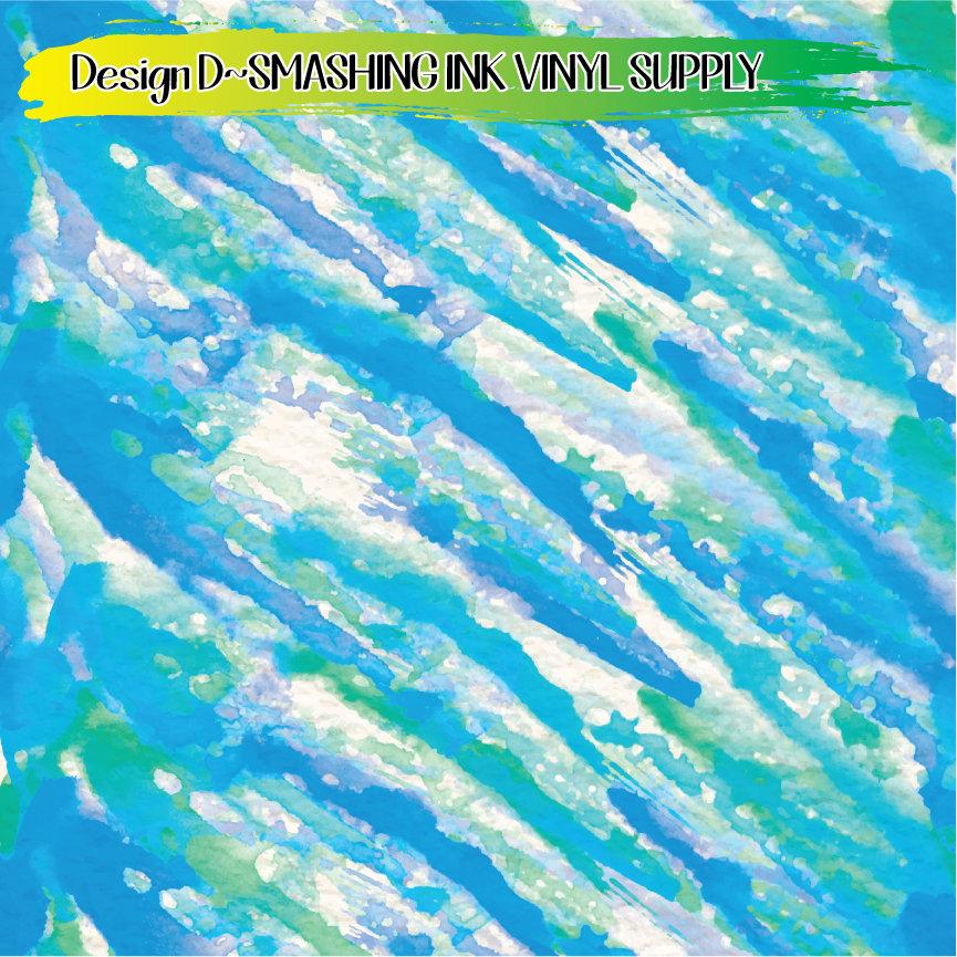 Watercolor Lines ★ Printed Vinyl Sheets | Faux Leather | Laser Safe