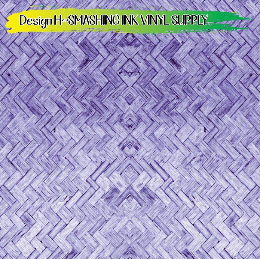 Wood Herringbone ★ Printed Vinyl Sheets | Faux Leather | Laser Safe