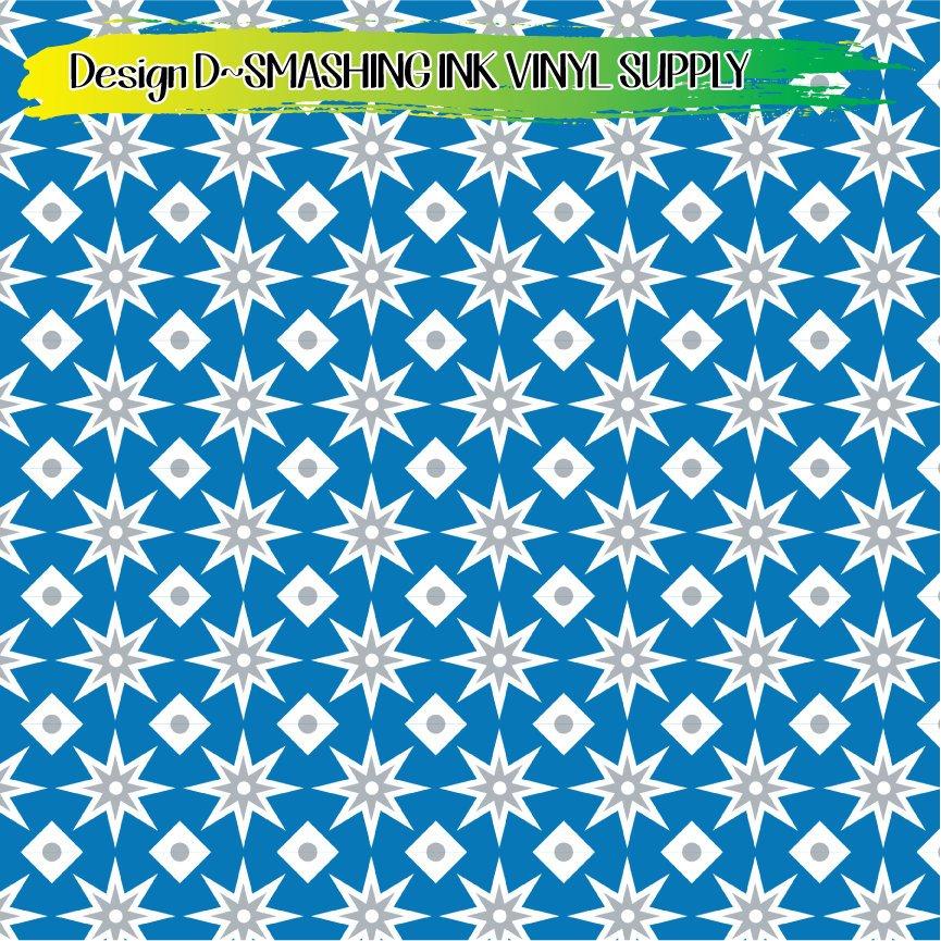 White Blue Grey ★ Printed Vinyl Sheets | Faux Leather | Laser Safe