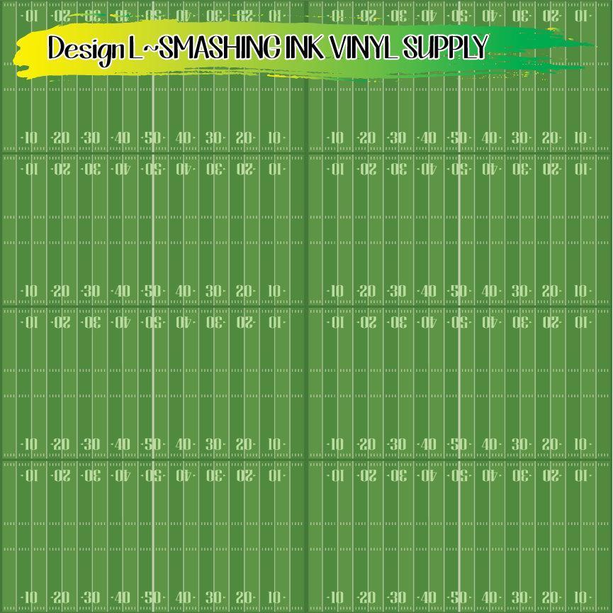 Football Field ★ Printed Vinyl Sheets | Faux Leather | Laser Safe