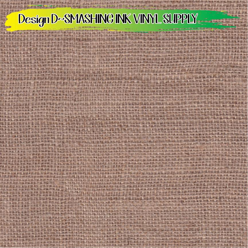 Burlap ★ Printed Vinyl Sheets | Faux Leather | Laser Safe