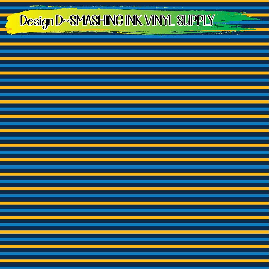 Navy Blue Gold ★ Printed Vinyl Sheets | Faux Leather | Laser Safe