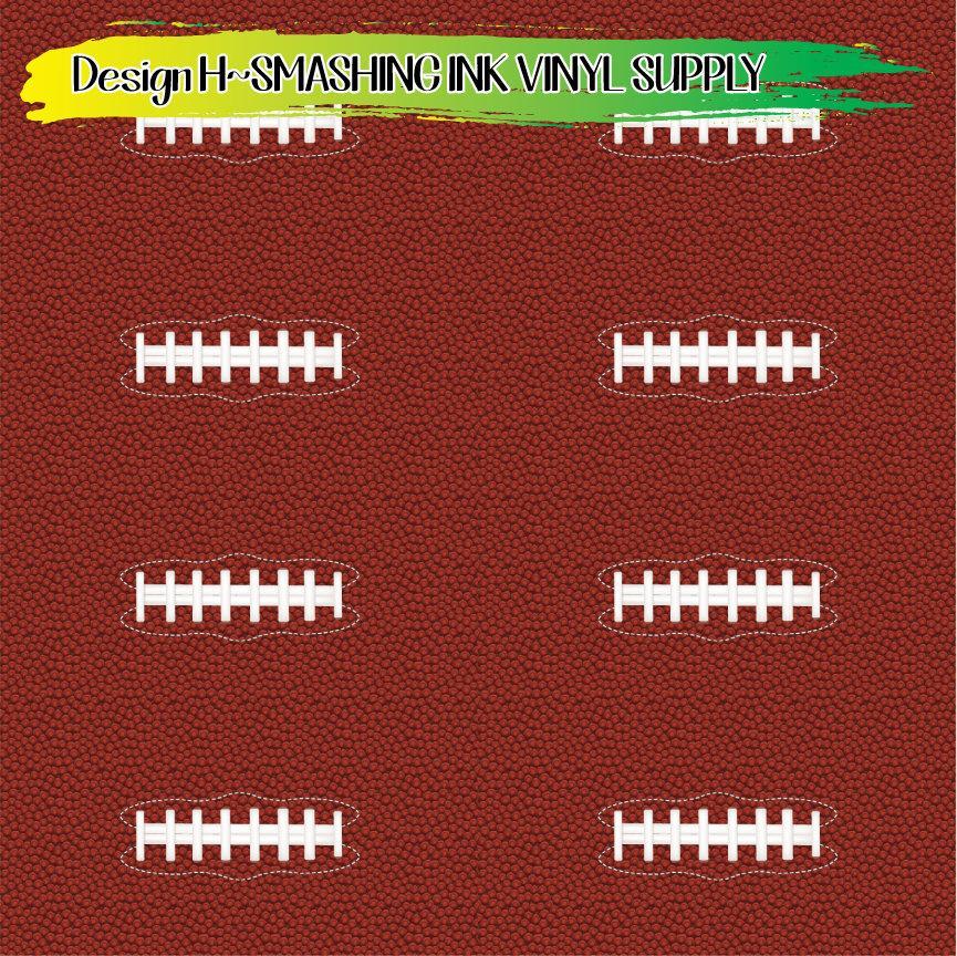 Football Laces ★ Printed Vinyl Sheets | Faux Leather | Laser Safe